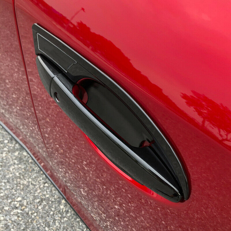 for Mazda 6 Atenza 2017-2019 Gloss Black W/ for Smart Door Handle Cover Trims Garnish