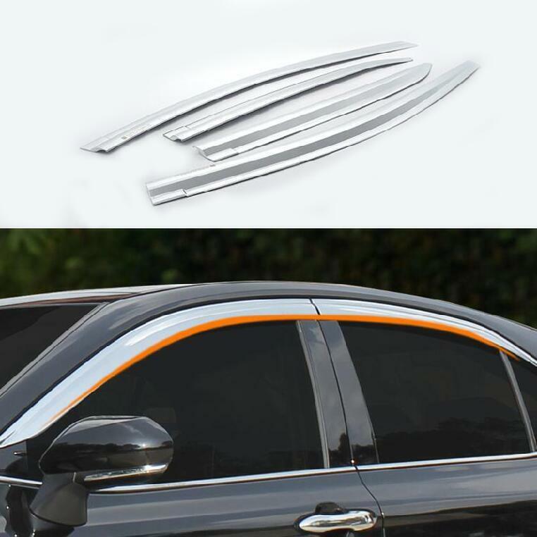 for Toyota for Camry 2012-2017 Chrome Window Wind Visors Rain Guard Vent Deflectors