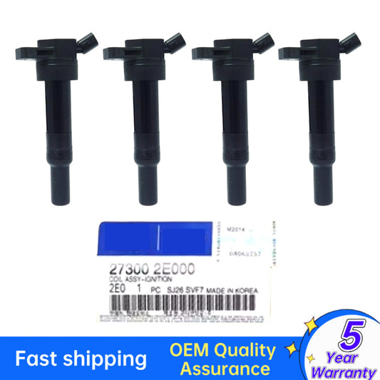 Equipment Manufacturer ( ) 4 Ignition Coils UF651 Spark Plugs 9723 for Hyundai for Elantra for Tucson , for Kia Soul