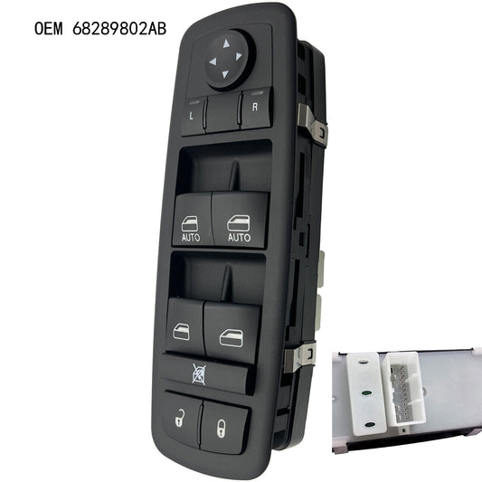 For 2016-2023 for Dodge Durango for Jeep Grand Cherokee Front Door Switch And Bezel NEW