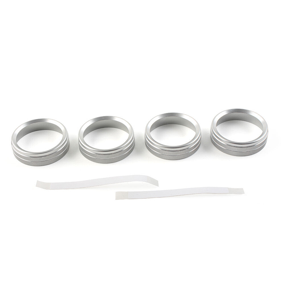 Air Conditioner Switch Button Ring Knob Trim Fit for Ford F150 XLT 2015-2020 Silver