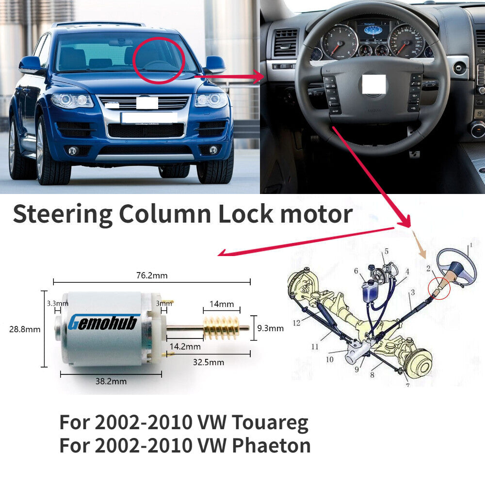 New Steering Wheel Column Lock motor Repair For 2003-2012 for Bentley US