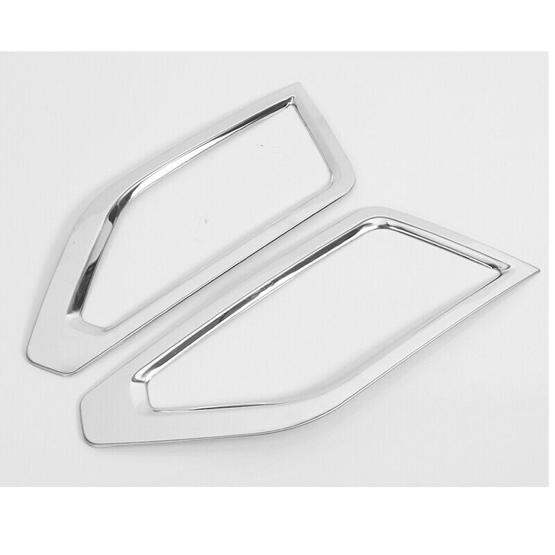 Front Fog Light Frame Cover Trim For 2018-2020 for Volkswagen Atlas Stainless Chrome