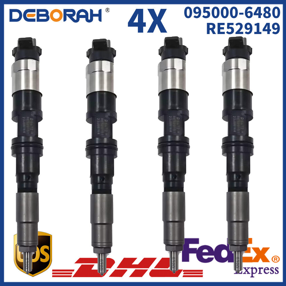 4X 095000-6480 095000-6481 Diesel Injector For RE529149 John Deer-Engine