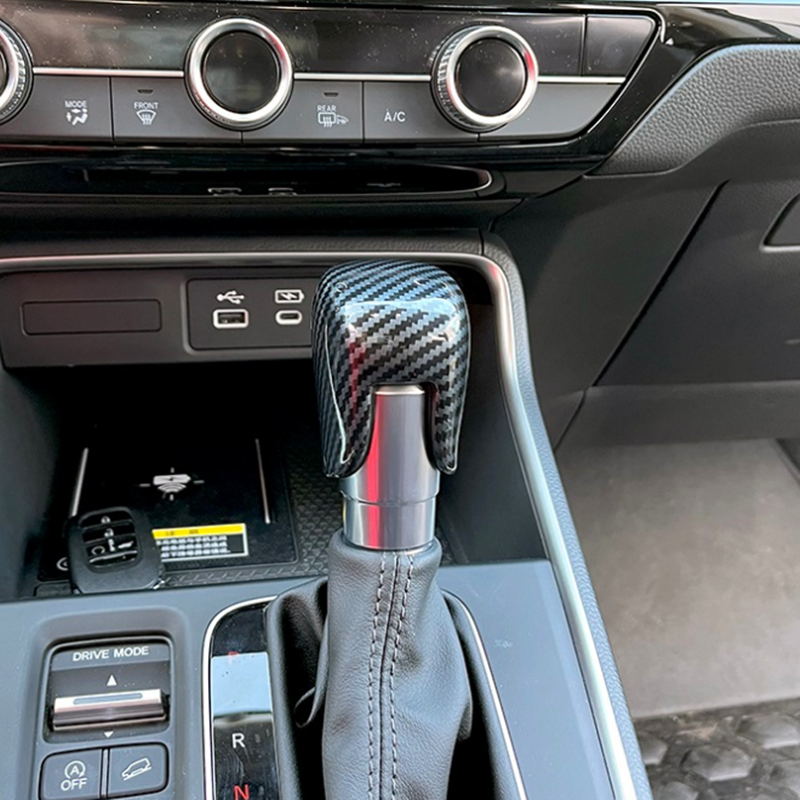 Carbon Fiber Inner Gear Shift Knob Cover Trim Cap ABS for Honda HR-V HRV 2023