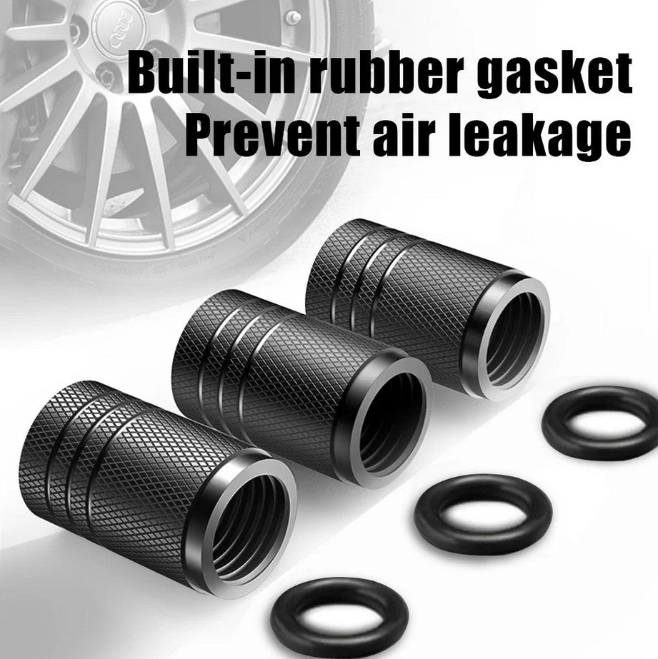 4-piece car tire valve cover rod air dust cover blue dustproof for Chevrolet