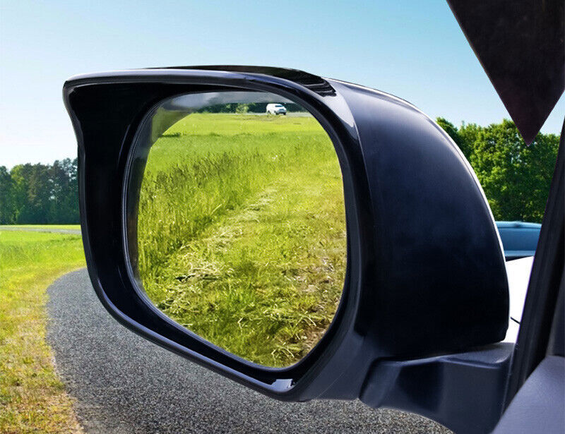 Black Rearview Mirror Rain Guard Eyebrow cover for Toyota for Land Cruiser 2008-2021