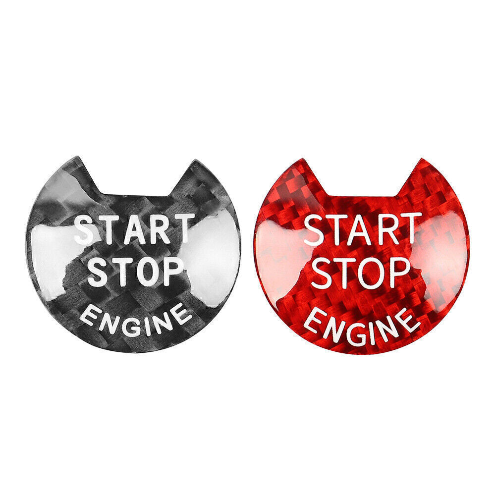 Engine Start Stop Push Button Cover Carbon Fiber Styel Fit for Nissan for Infiniti Q50