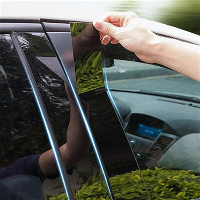 for Volvo S90 2017-2022 6pc Black Pillar Posts Set Door Trim Piano Cover Kit US