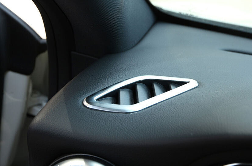 Fit for Benz GLA CLA 2013-2019 ABS 2PC Silver Dashboard LR Air Outlet Vent Trim