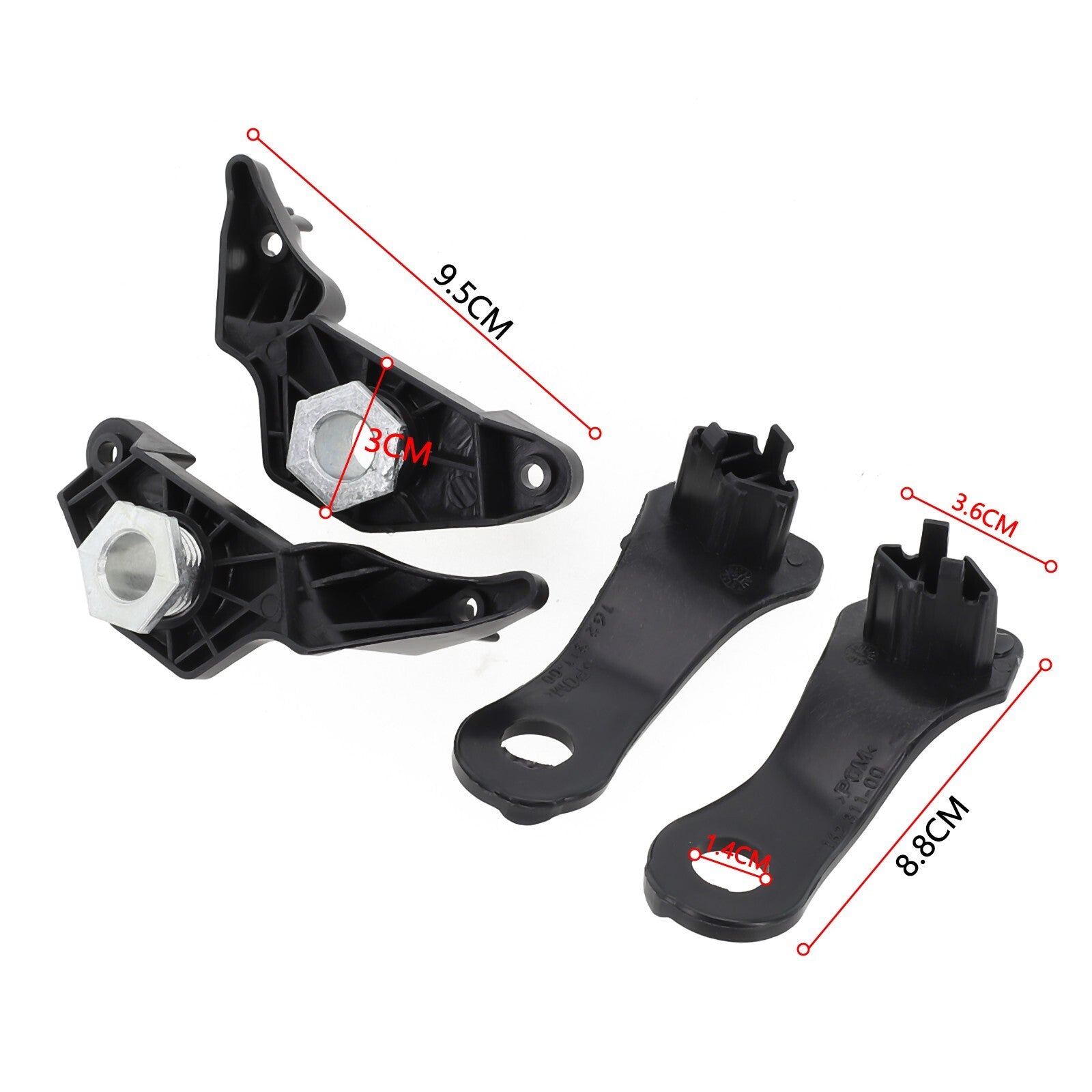 Front Headlight Bracket Set for E60 E61 525i for 530I 540i 545i 550i Set of 2