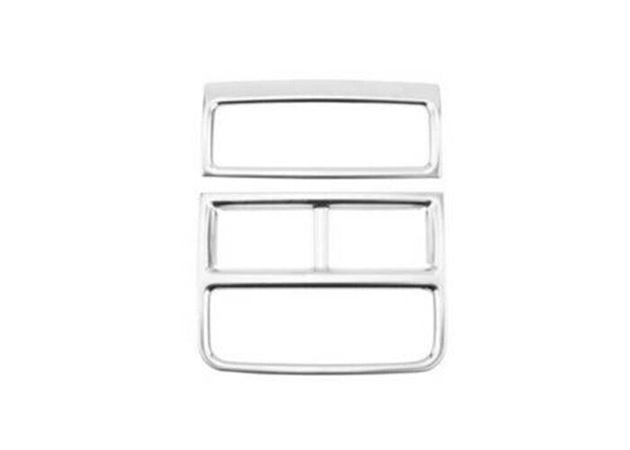 Silver S.Steel Rear Air Outlet Vent Frame Cover Trim for Cadillac XT5 2017-2022
