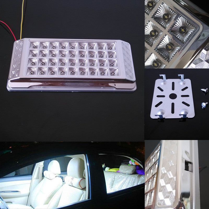 White 12VDC36 LED Dome Roof Ceiling Lamp Ceiling Interior Reading Light For Car