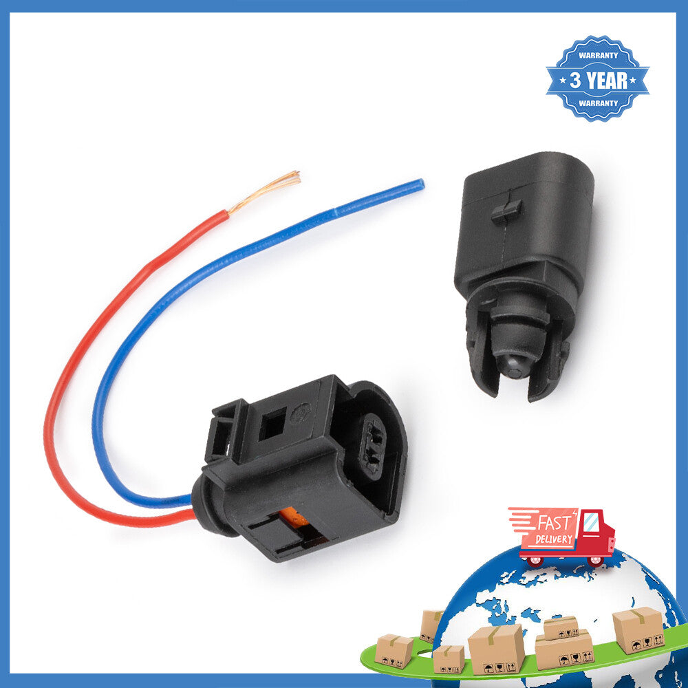 Fit for Audi Ambient air temperature sensor 2 Pin Connector Plug Wiring Harness