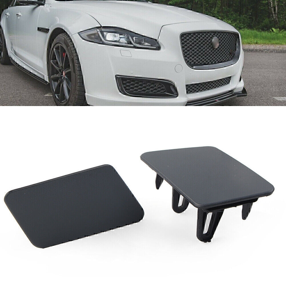 Headlight Washer Cover Cap L R Set C2D3561 C2D3560 for Jaguar XJ 2011-2018