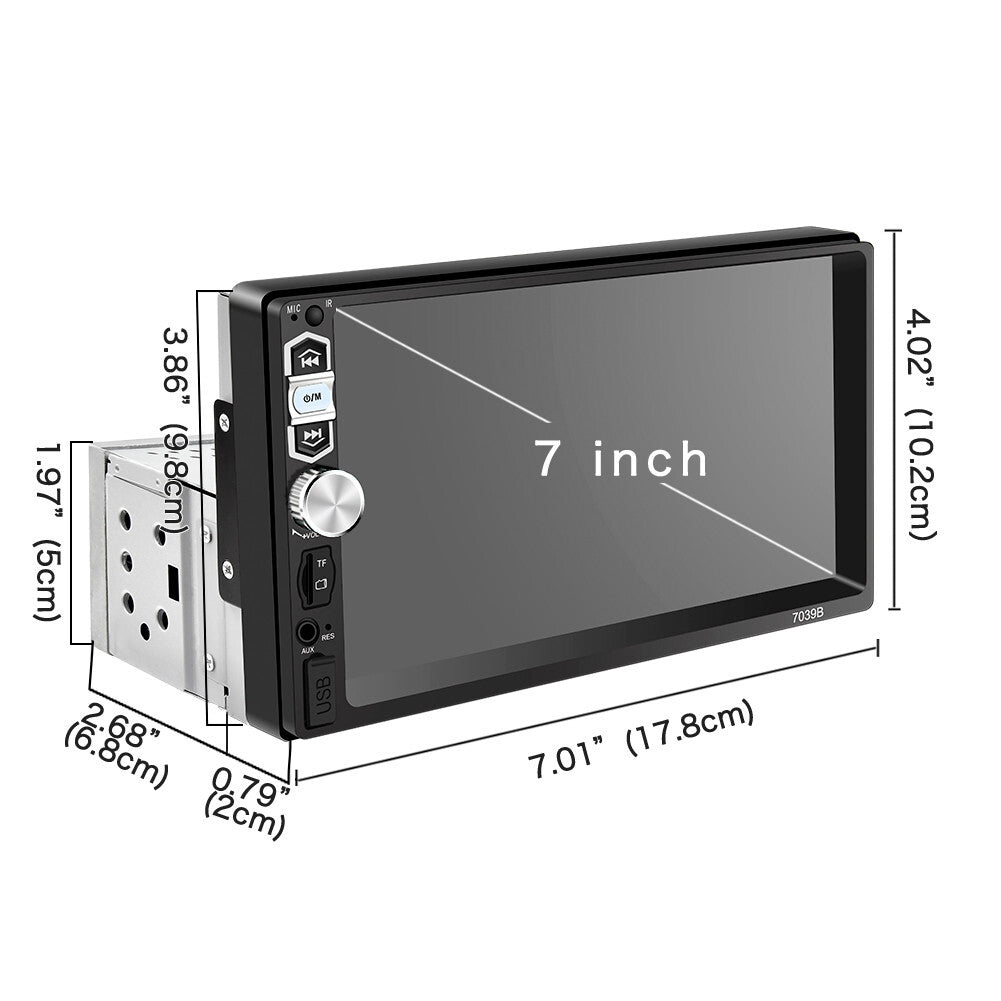 Car Stereo Radio MP5 Touch Screen Bluetooth FM USB Mirror Link Multimedia Player