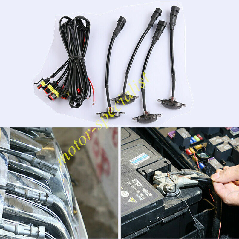 for Chevrolet Colorado 2021-2024 Style Grill LED white Marker Light Kit