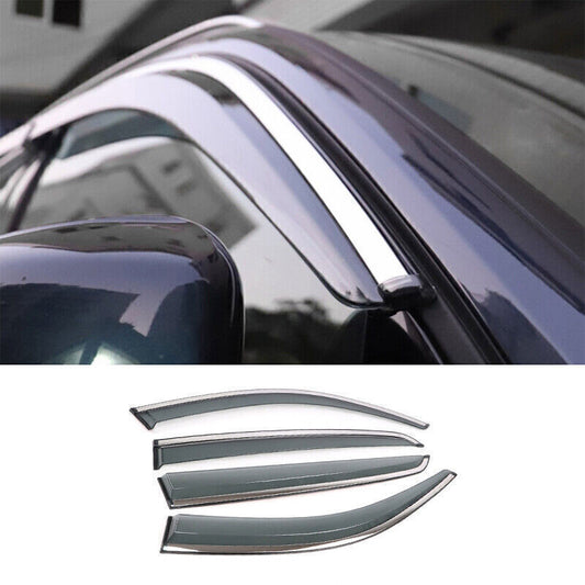 for Volvo XC40 2019-2024 side Window Visors Sun Rain Guard Deflectors W/Chrome