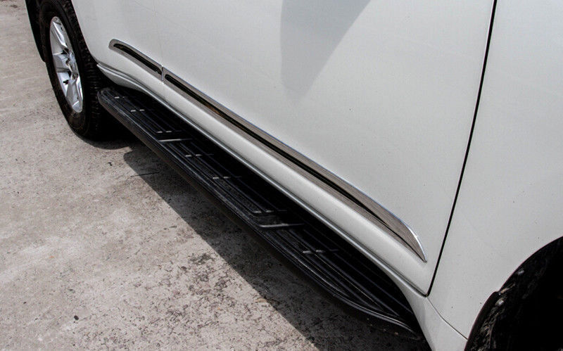for Toyota LC Prado FJ150 2010-2022 Chrome ABS Side Door Body Molding Cover Trim