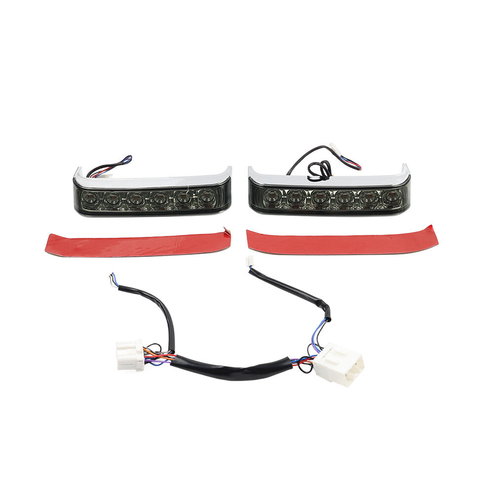 Chrome Saddlebag Run Brake Tail Light for Harley Touring Street Glide FLHX