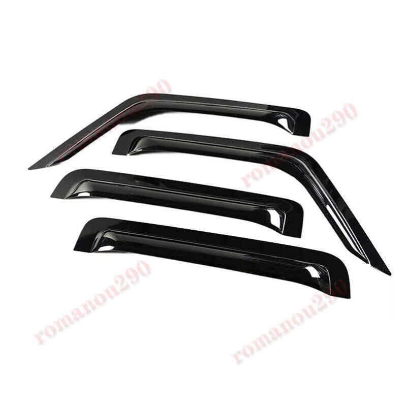 4x for Benz G-Class 2019-2024 Black Window Visors Sun Rain Guard Vent Deflectors