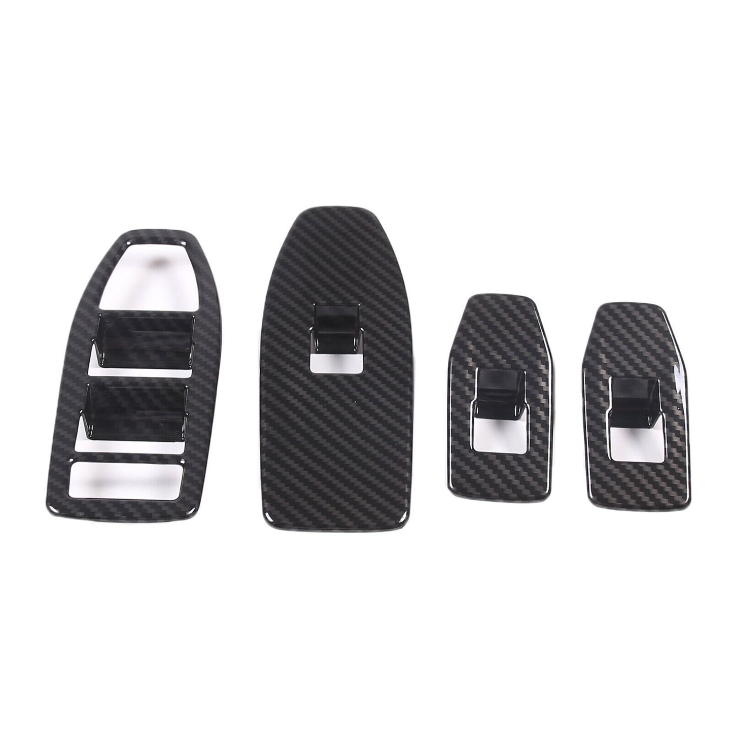 ABS Carbon Fiber Window Lift Switch Button Molding Trim Frame for BMW X1 2023-25