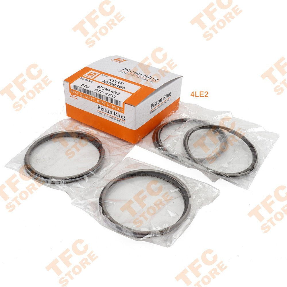 New 4 Set Piston Ring for ISUZU 4LE1 4LE2 Engine 85mm2+2+3