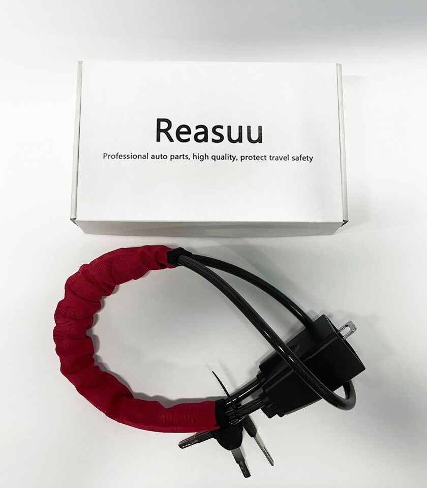 Reasuu Steering Wheel Lock Key Lock Anti-Theft Device Universal for Vehicles