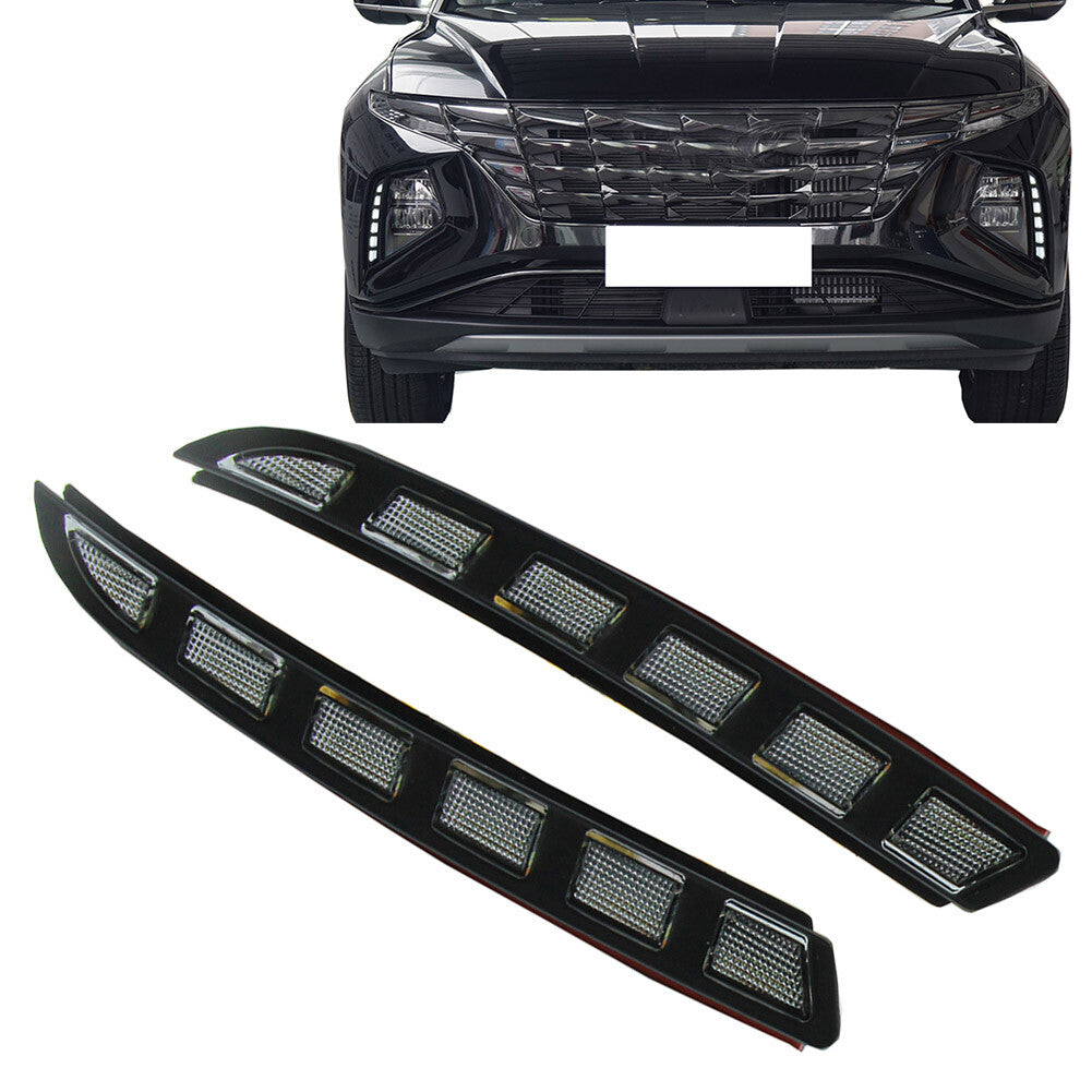 Fit for Hyundai for Tucson 2021+ 2x LED DRL Daytime Running Driving Light W/Turn Signal