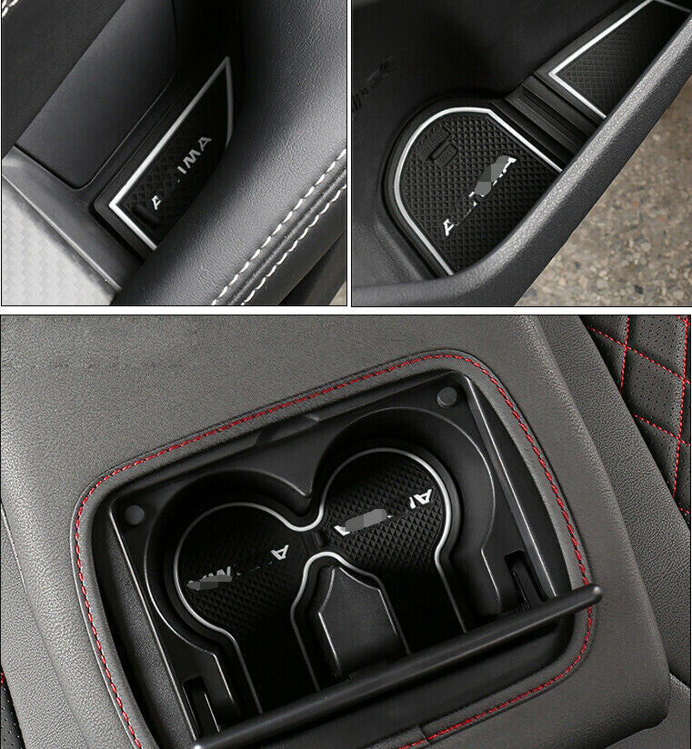 2019-2022 for Nissan Altima Non-slip Door Slot Pad Cup Holder Rubber Mats Kit