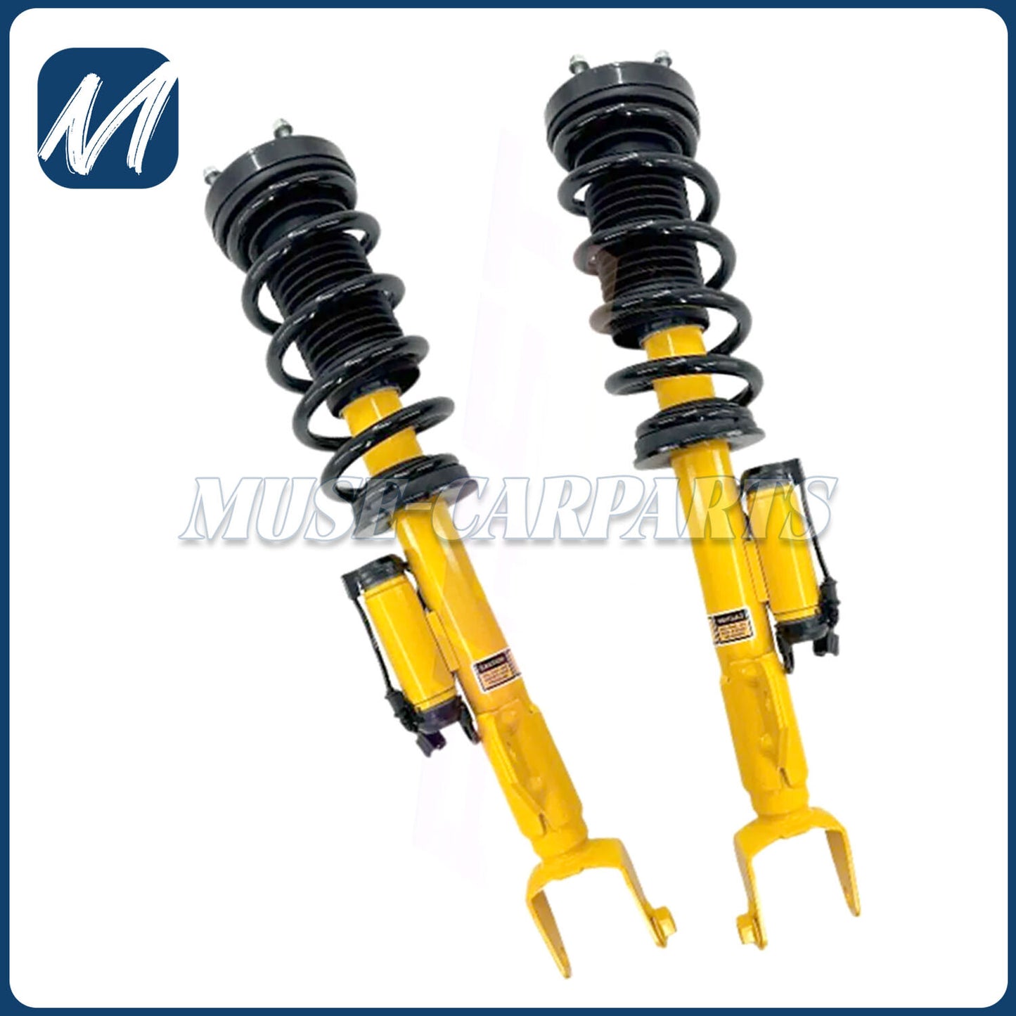 A pair of PASM rear left and right shock absorber struts for Porsche Macan 95B 2015-2020.