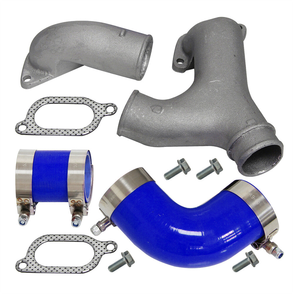 Fits 02-07 for Subaru Impreza WRX/STI Upgrade Intercooler Y-Pipe + Blue Couplers