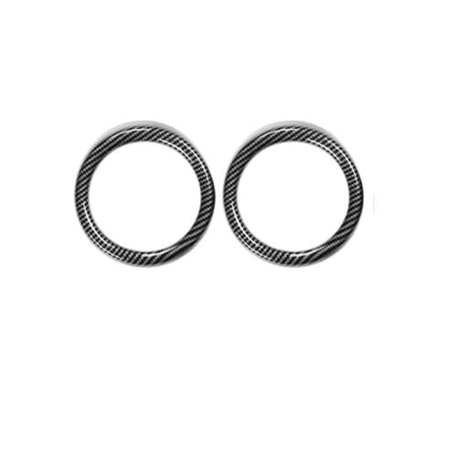 Carbon Fiber ABS Side Vent Frame Ring Trim Cover 2X for Toyota RAV4 2006-2012