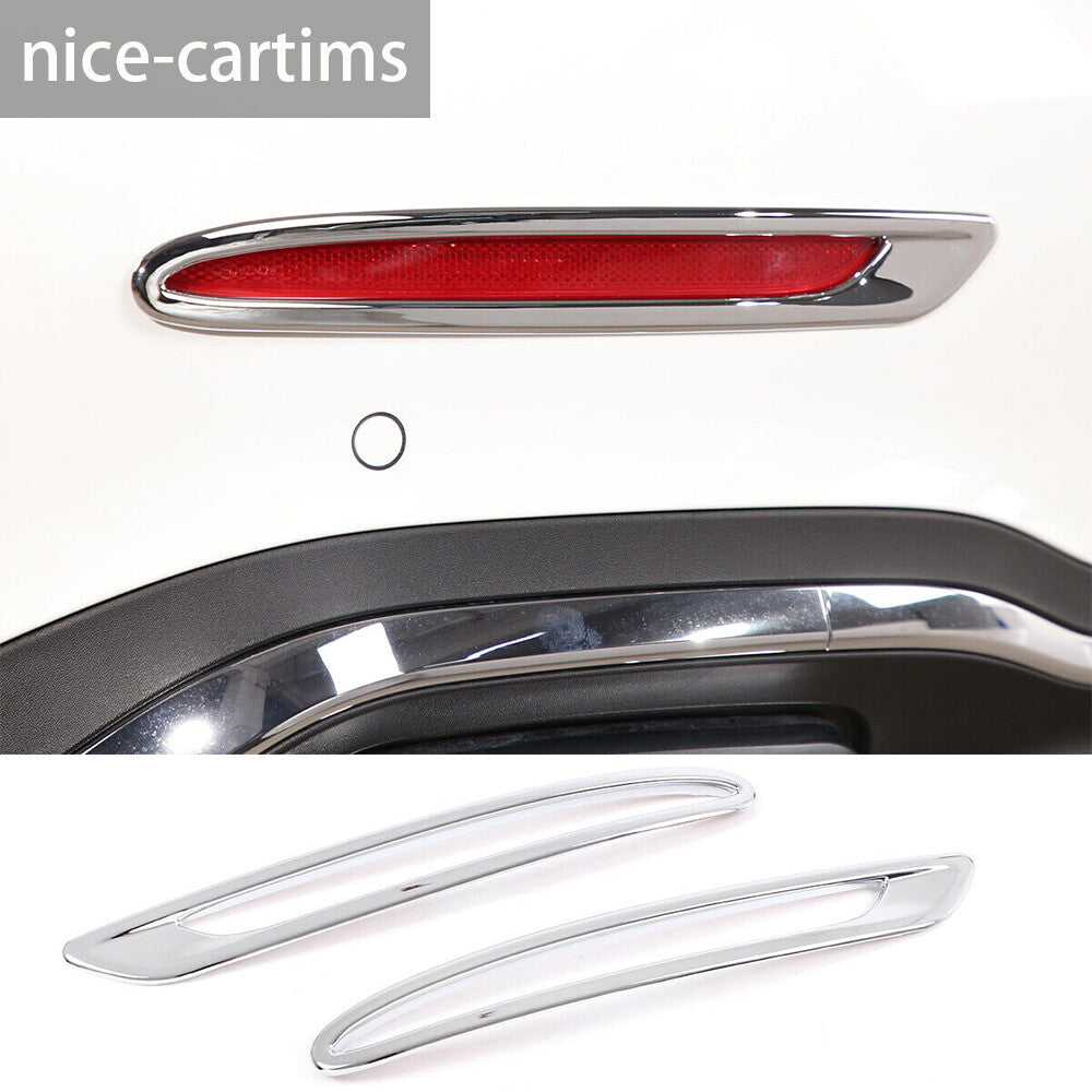 Chrome ABS Rear Fog Light Lamp Frame Trim for Mercedes-Benz C Class W206 2022-23