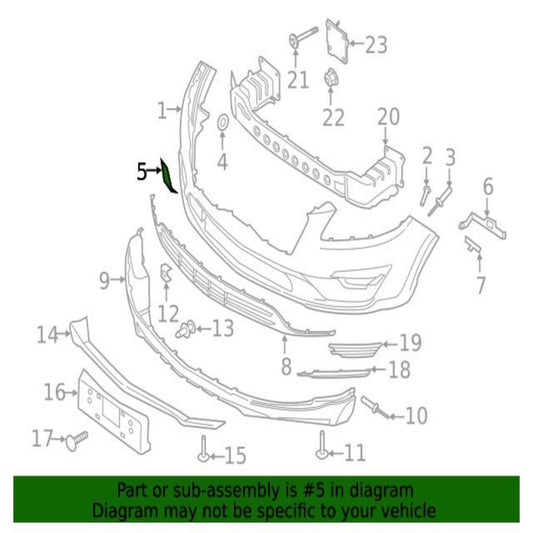 KJ7Z17A900AAPTM Tow Eye Cap for Ford