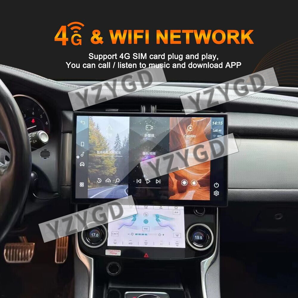 for Jaguar for XF 2015-2019 Android CarPlay Car Radio Stereo GPS Navigaion Screen