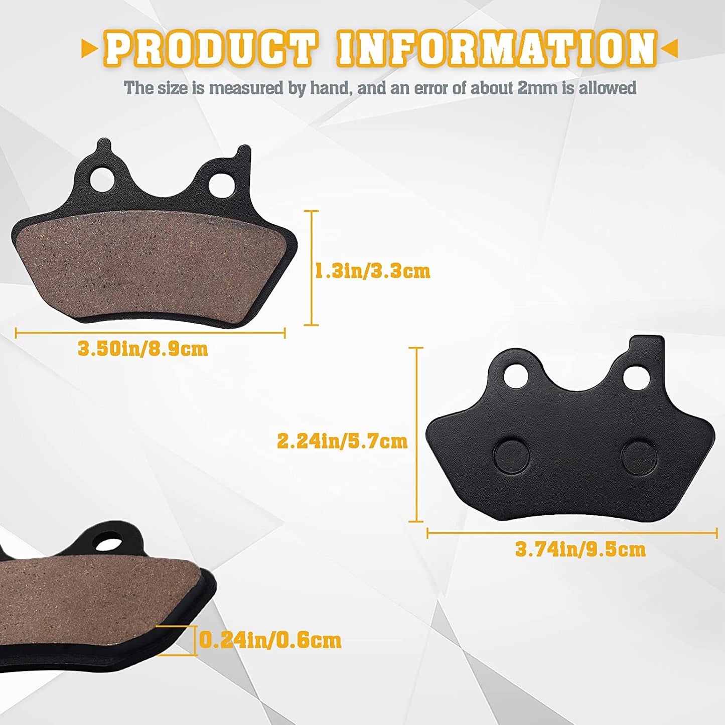 Brake Pads for Harley FLHTCU-I Electra Glide Ultra Classic Touring FLHT 00-2007