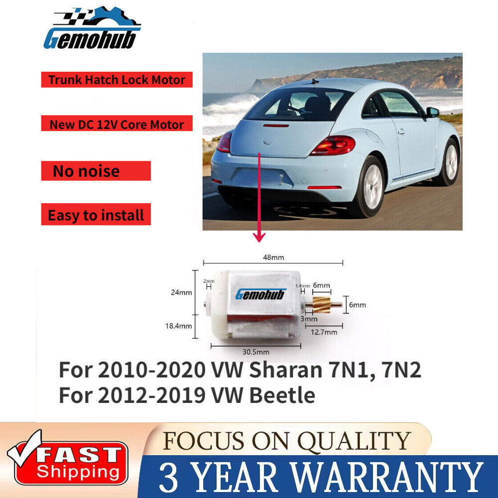 Power Trunk Lid Latch Motor For 10-2020 for VW Sharan 7N1, 7N2 2012-2019 for VW Beetle