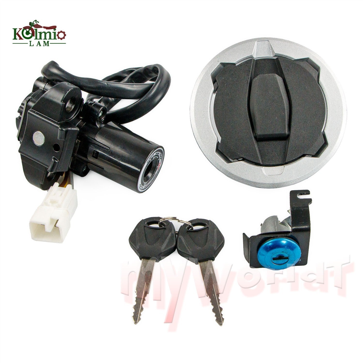 Ignition Switch Gas Cap for Seat Lock Set Fit For Z400 NINJA400 EX400 2018-2023