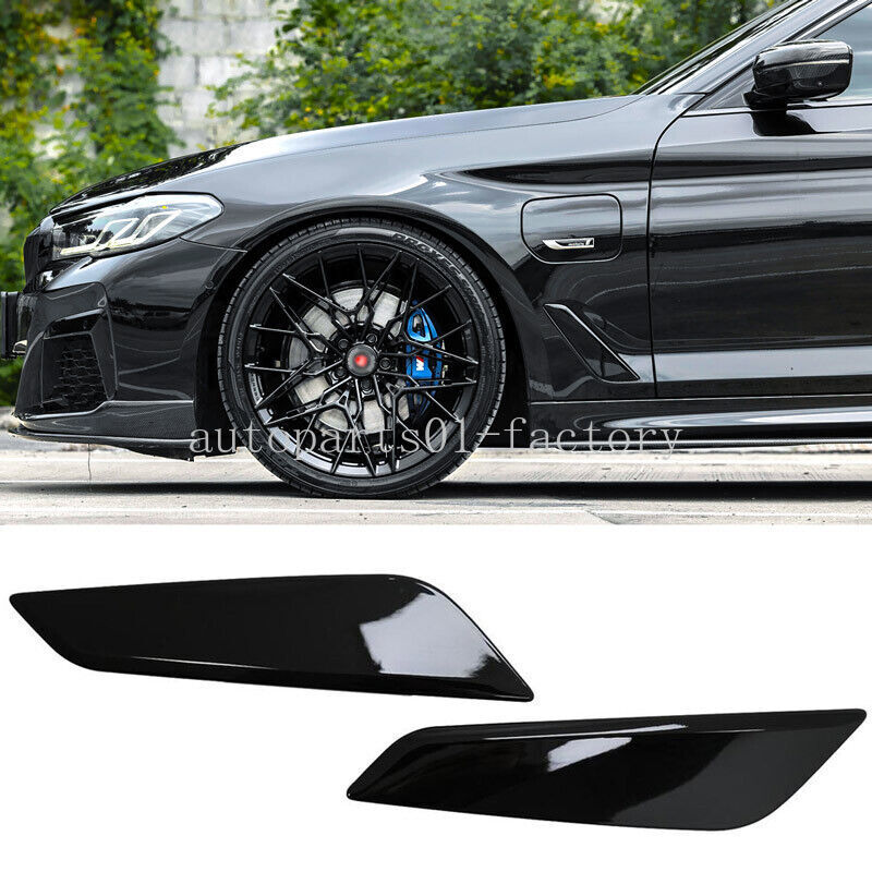 1Pair LR Gloss Black Replace Fender Cover Fit for BMW G30 G31 G38 5-Series