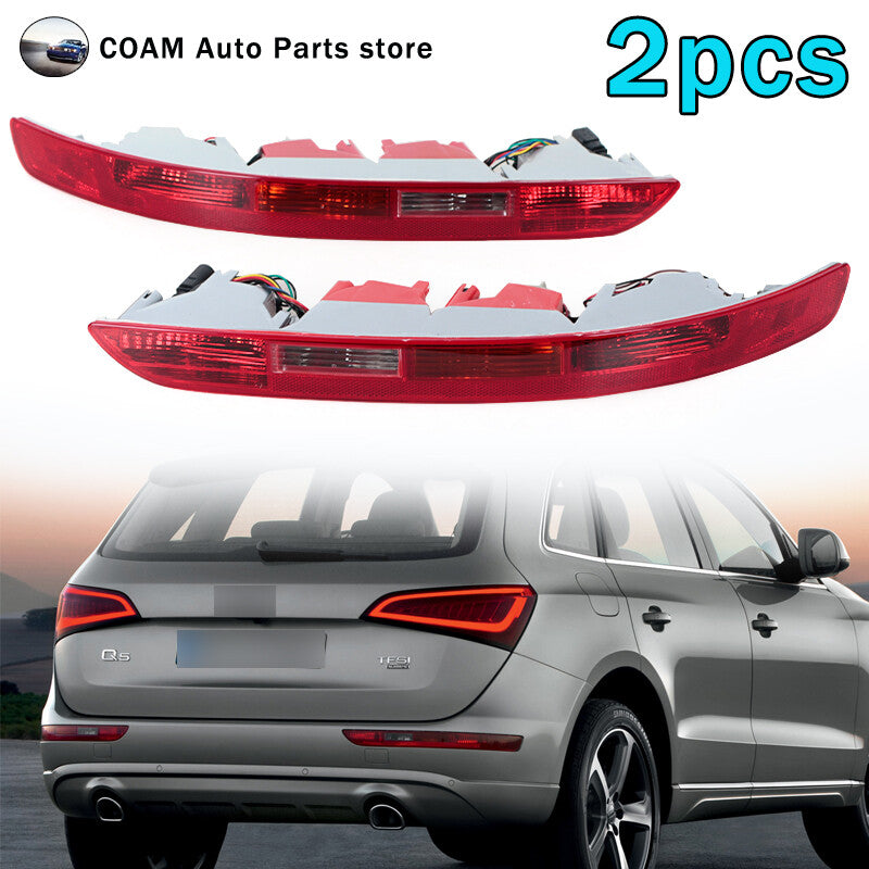 2-piece set of rear bumper reverse brake lights and taillights for Audi Q5 (2009-2016)