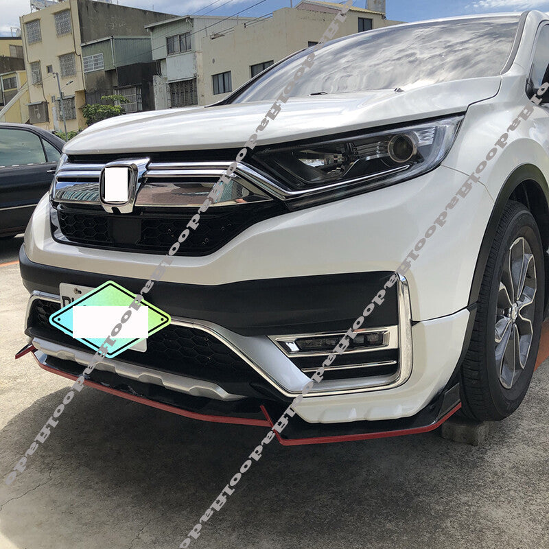 for Honda CR-V 2020-22 Black Car Front Bumper Lip Splitter Spoiler Protect Cover