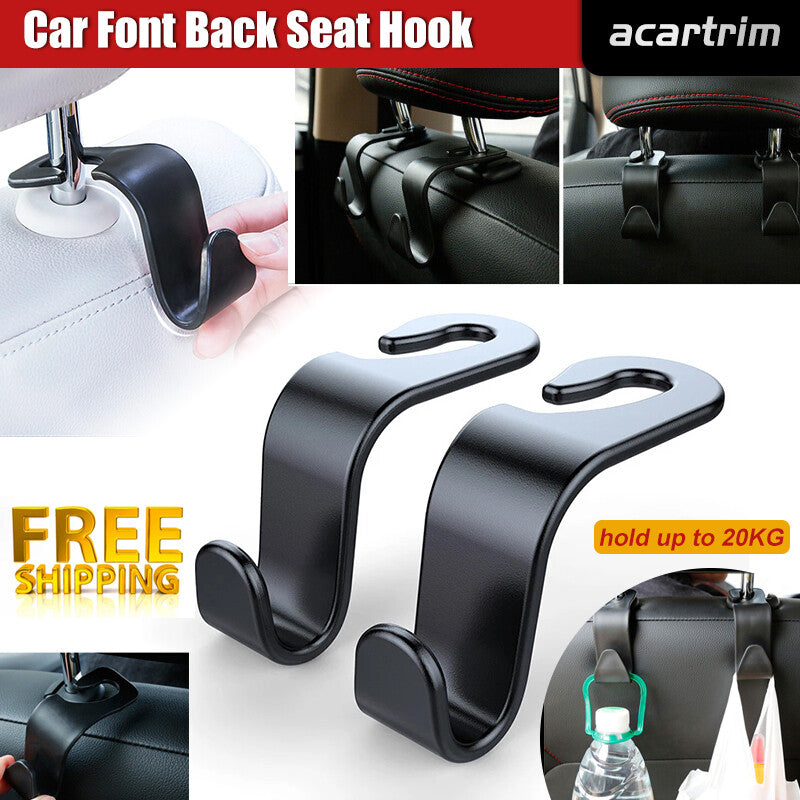 2Pcs Car for Seat Headrest Hook Hanger Storage Organizer Universal for Handbag Purse