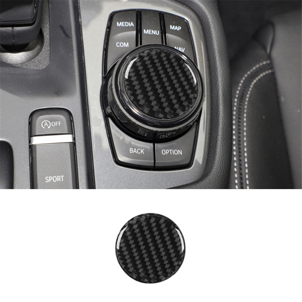 Carbon Fiber Multimedia Button Trim Panel for Toyota Supra A90 2019-2022