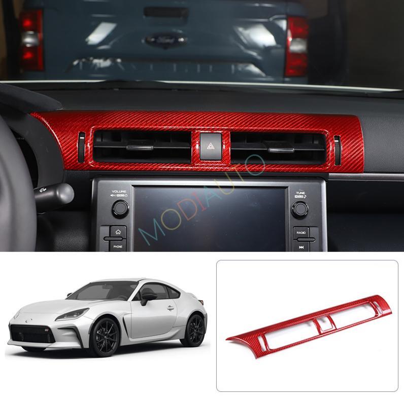 Red Carbon Fiber for Toyota GR86/ for Subaru BRZ 22+ Center Console A/C Outlet Trim