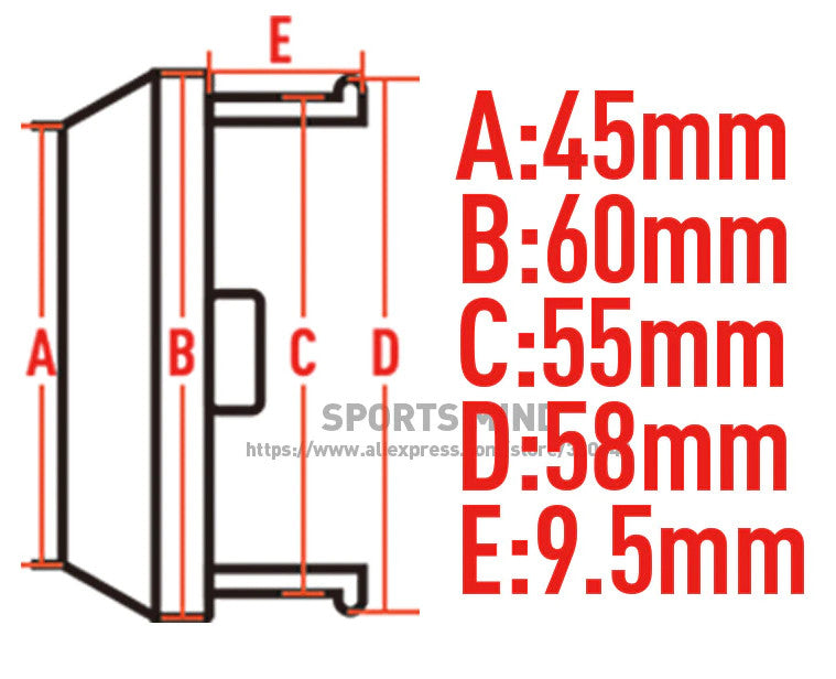 4x66mm Enkei Silver Chrome Decal Wheel Center Cap Badge Edge Cap Hub Cap