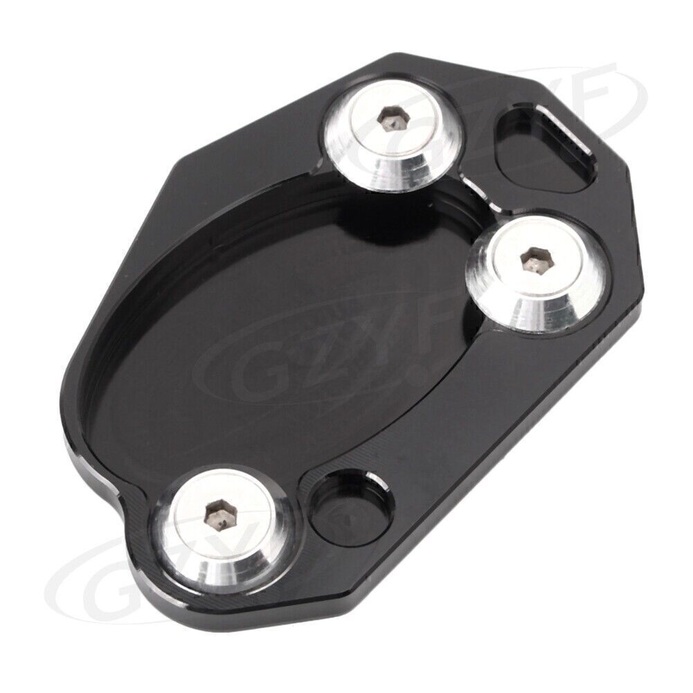 Big Side Stand Kickstand Plate Pad Fit for KAWASAKI Z1000 ZX-10R ZX-6R ER-6N/F Black