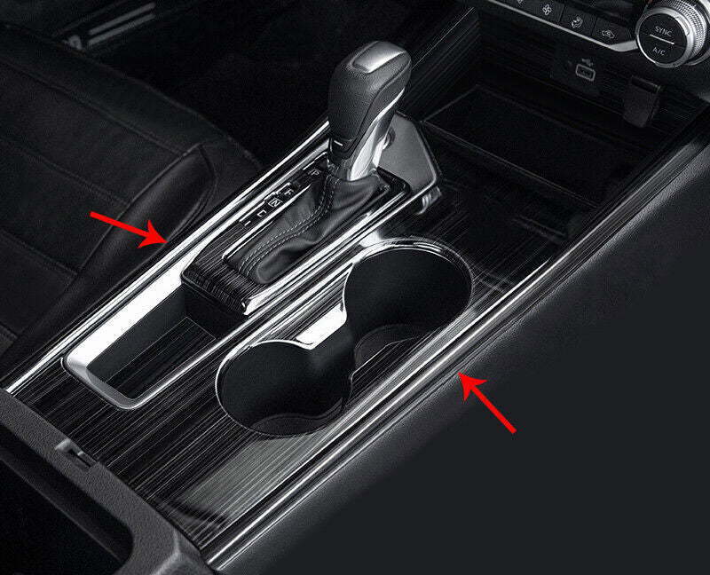 Gear Shift Both Side Cover Trim 2PCS for Nissan Altima 2019-2022 Black Titanium