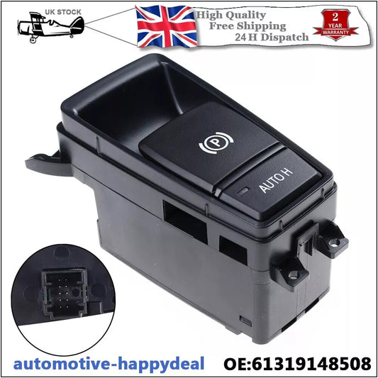 Handbrake Parking Brake Auto Hold Switch for BMW X5 X6 E70 E71 61319148508 Black