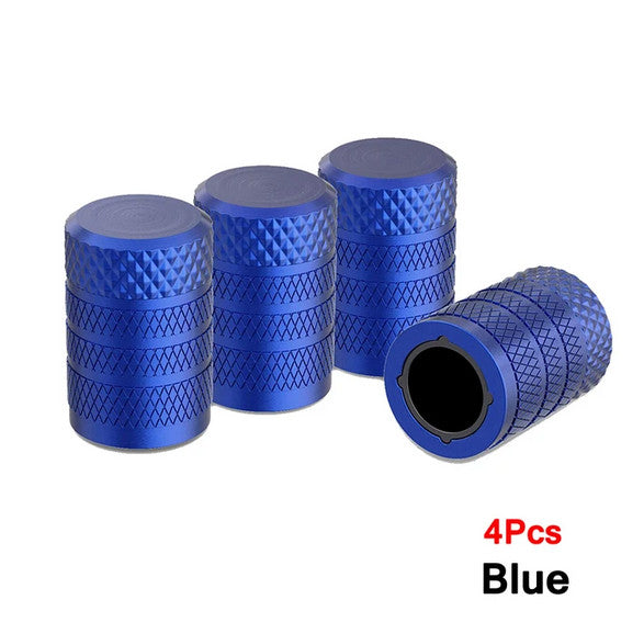 4-piece car tire valve cover rod air dust cover dice red for Peugeot
